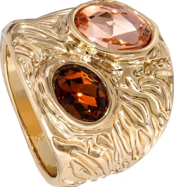 Anello - Hammered Rhinestone