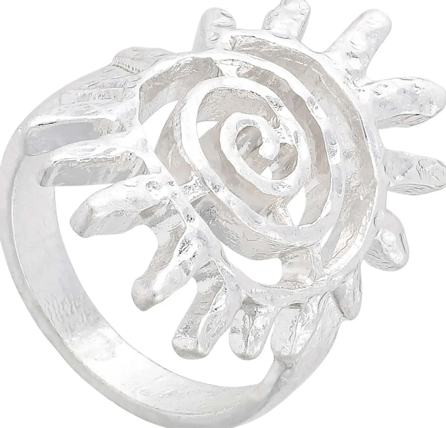 Anello - Sunburst Silver