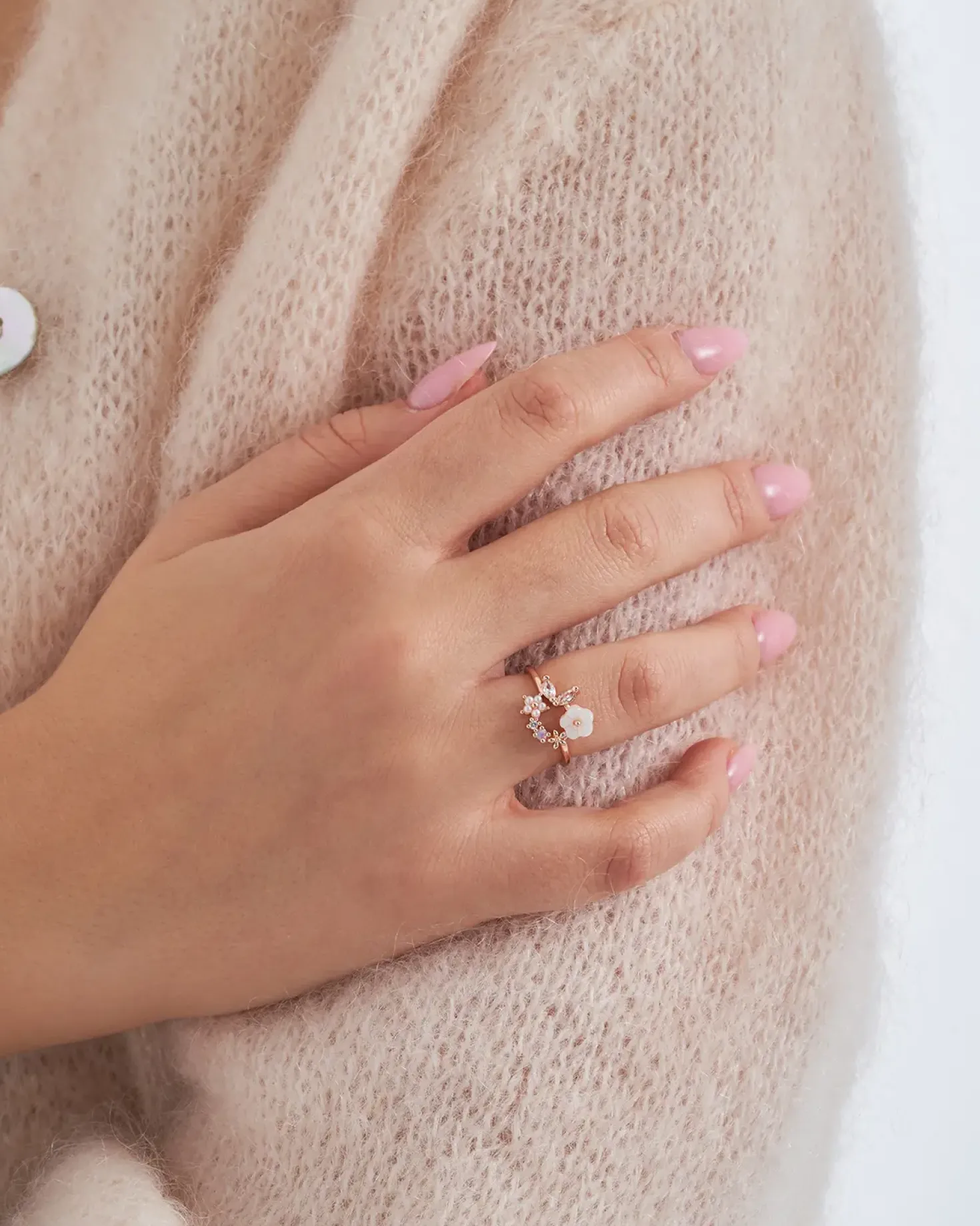 Anello - Zirconia Floral