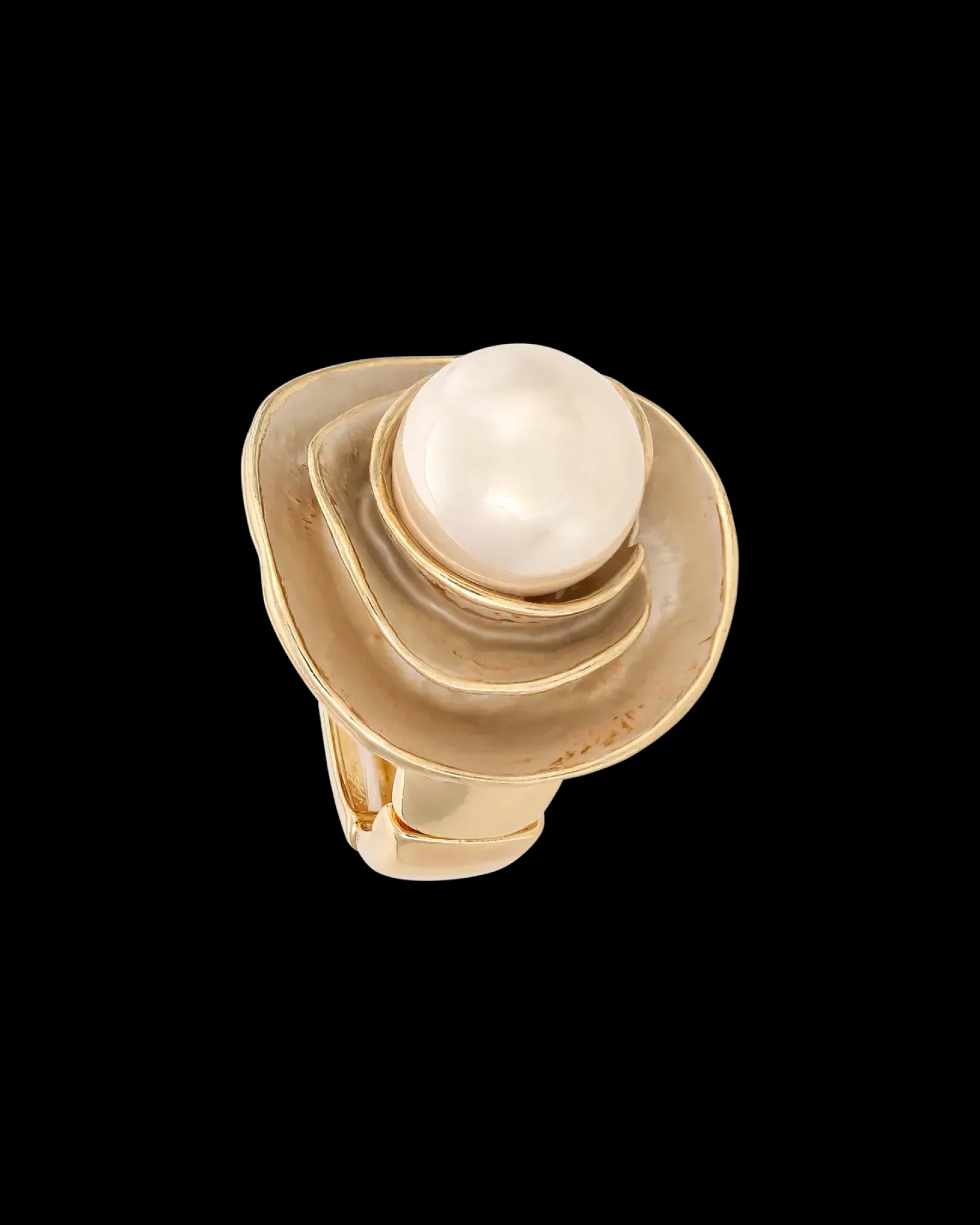 Anello con perla - Pearly Blossom