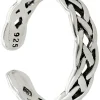 Anello da piede - Braided Silver