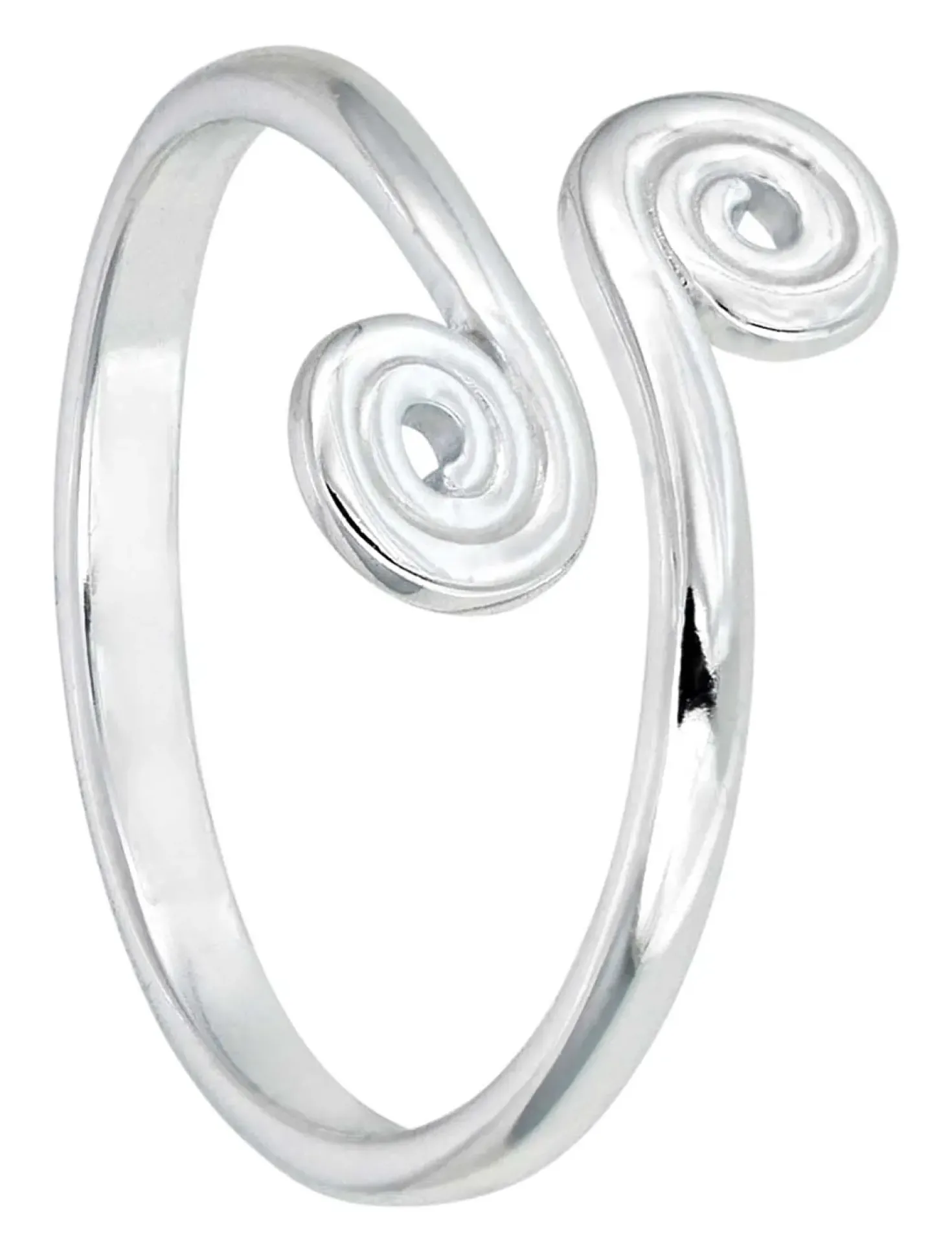 Anello da piede - Silver Swirl