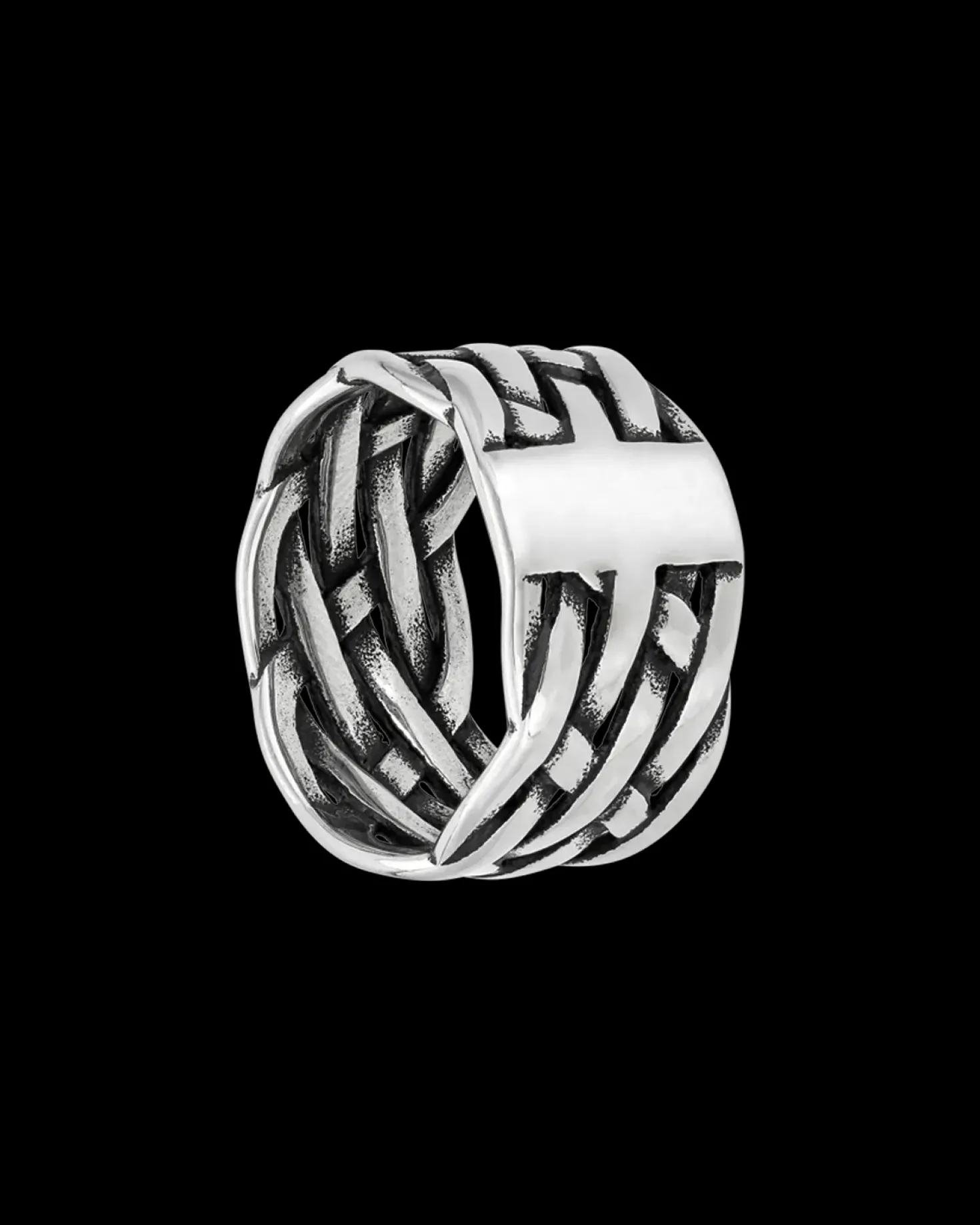 Anello da uomo - Antique Weave