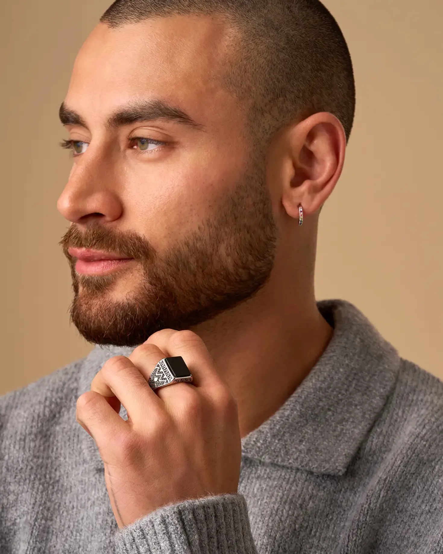 Anello da uomo - Black Shine