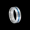 Anello da uomo - Blue Stripe