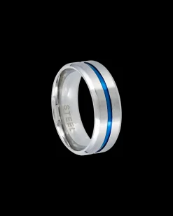 Anello da uomo - Blue Stripe