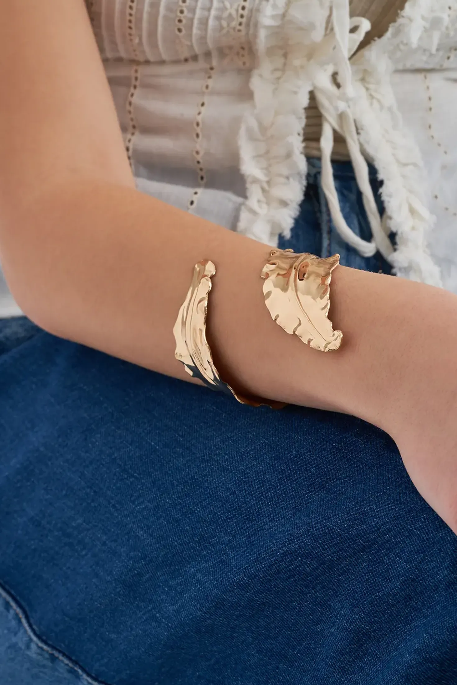 Bracciale - Hammered Leaf