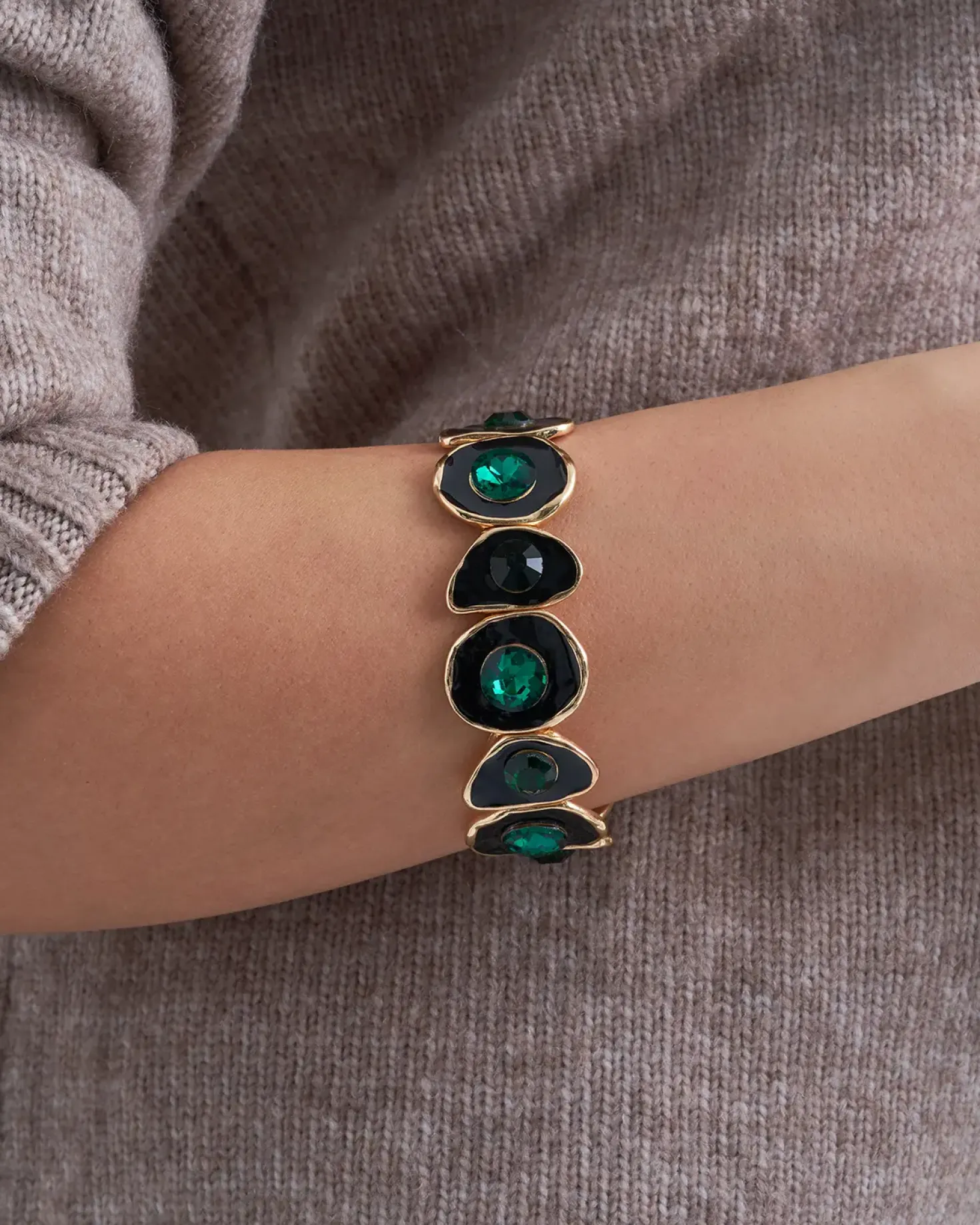 Braccialetto - Asymmetrical Emerald