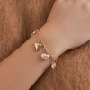 Braccialetto - Golden Hearts