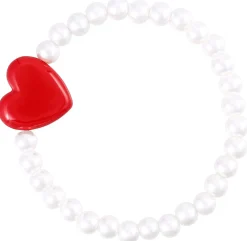Braccialetto - Heart Pearl