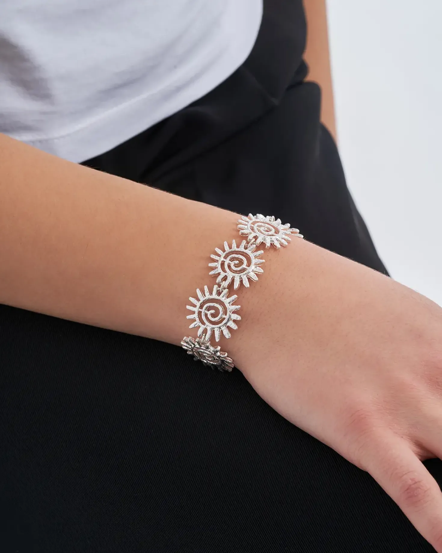 Braccialetto - Silver Swirls