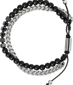 Braccialetto da uomo - Black Haematite