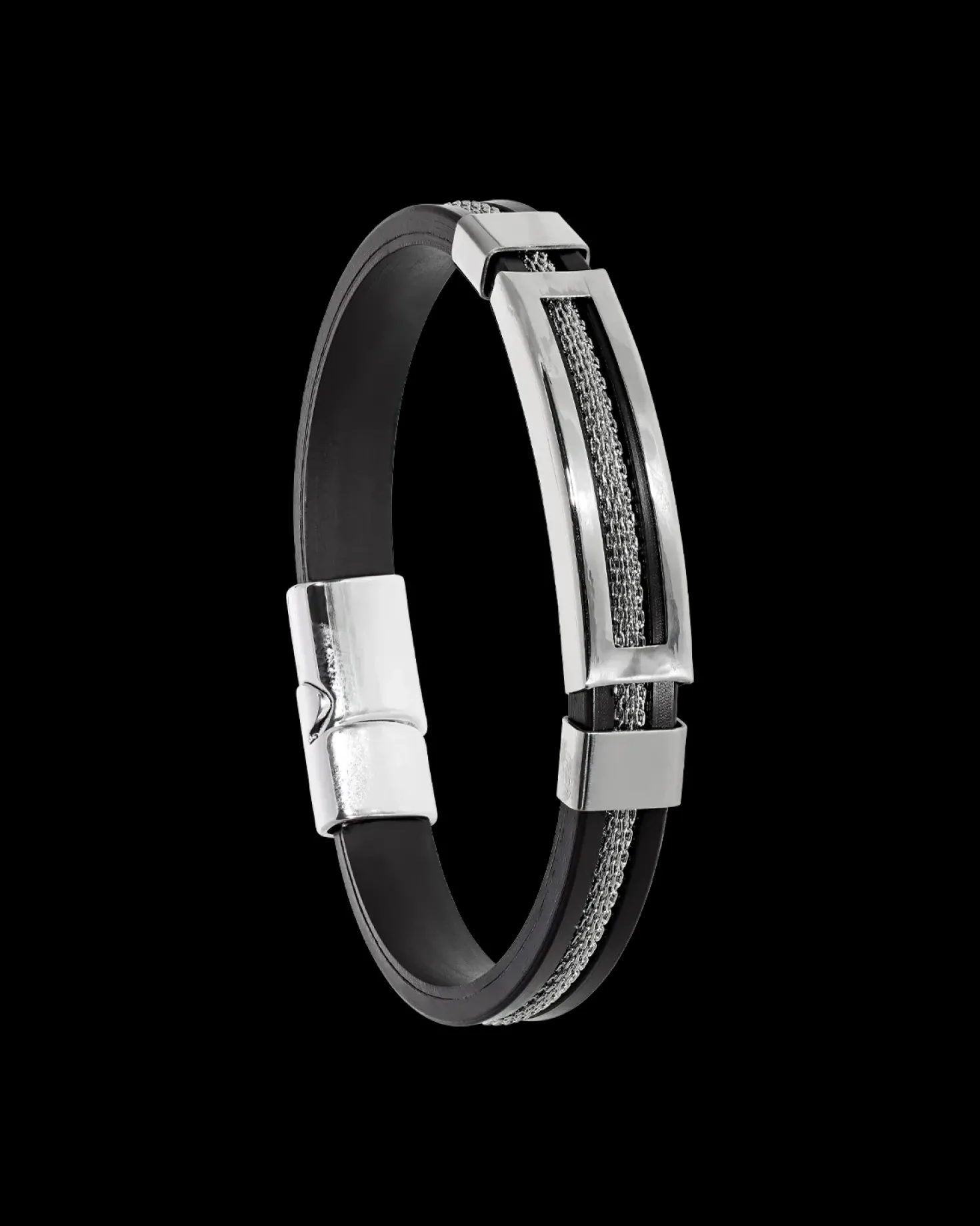Braccialetto da uomo - Cool Silver