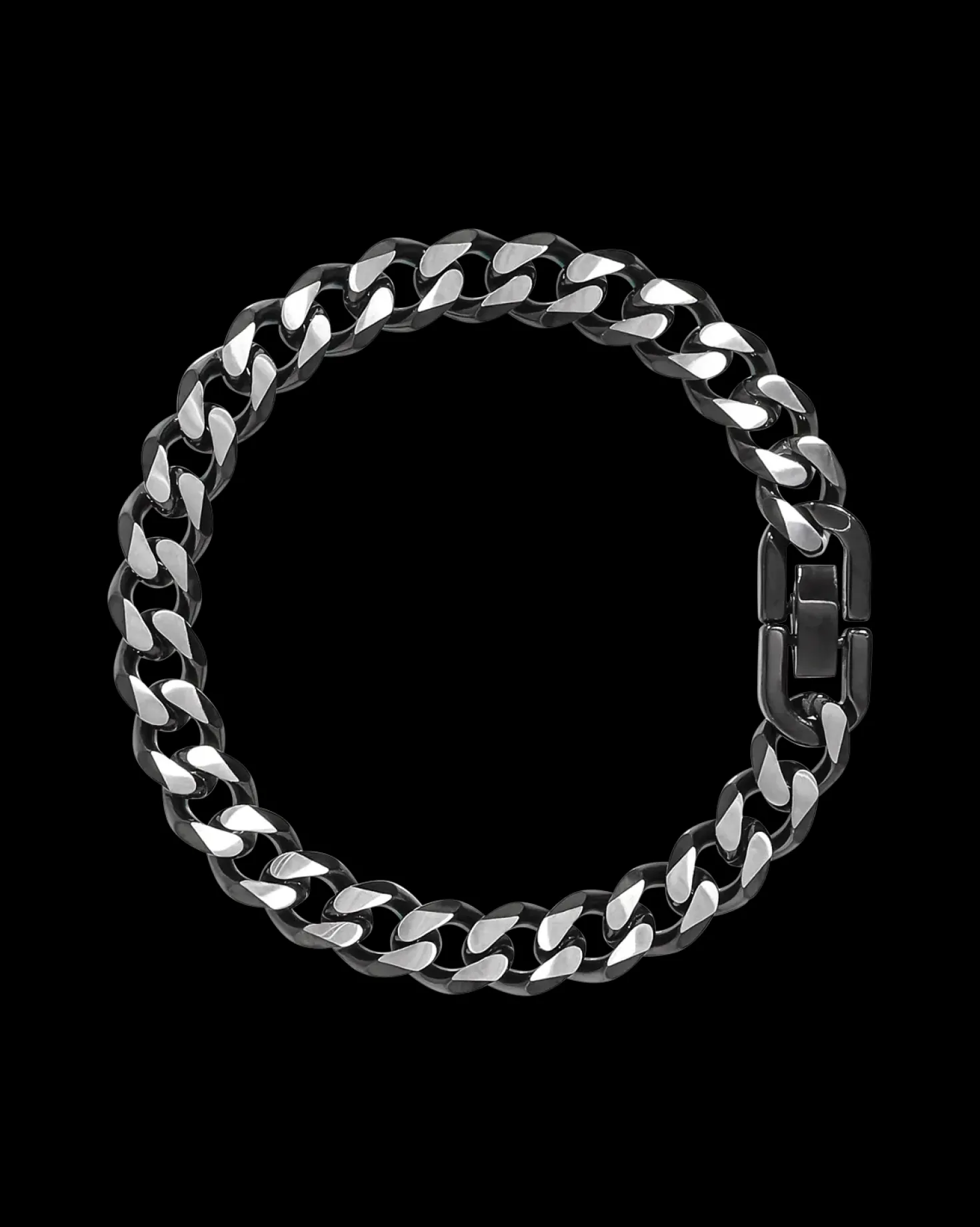Braccialetto da uomo - Shiny Black