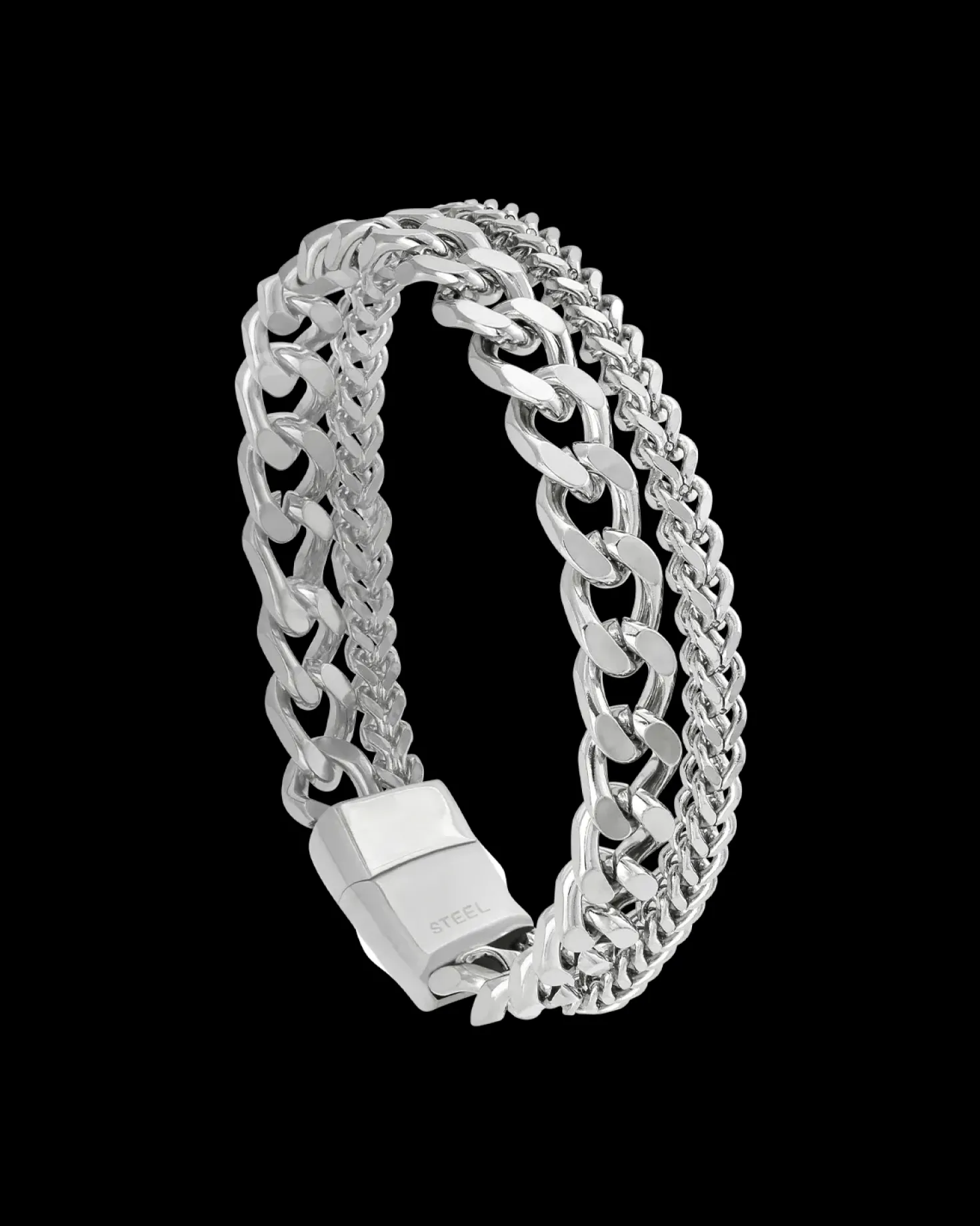 Braccialetto da uomo - Silver Unity