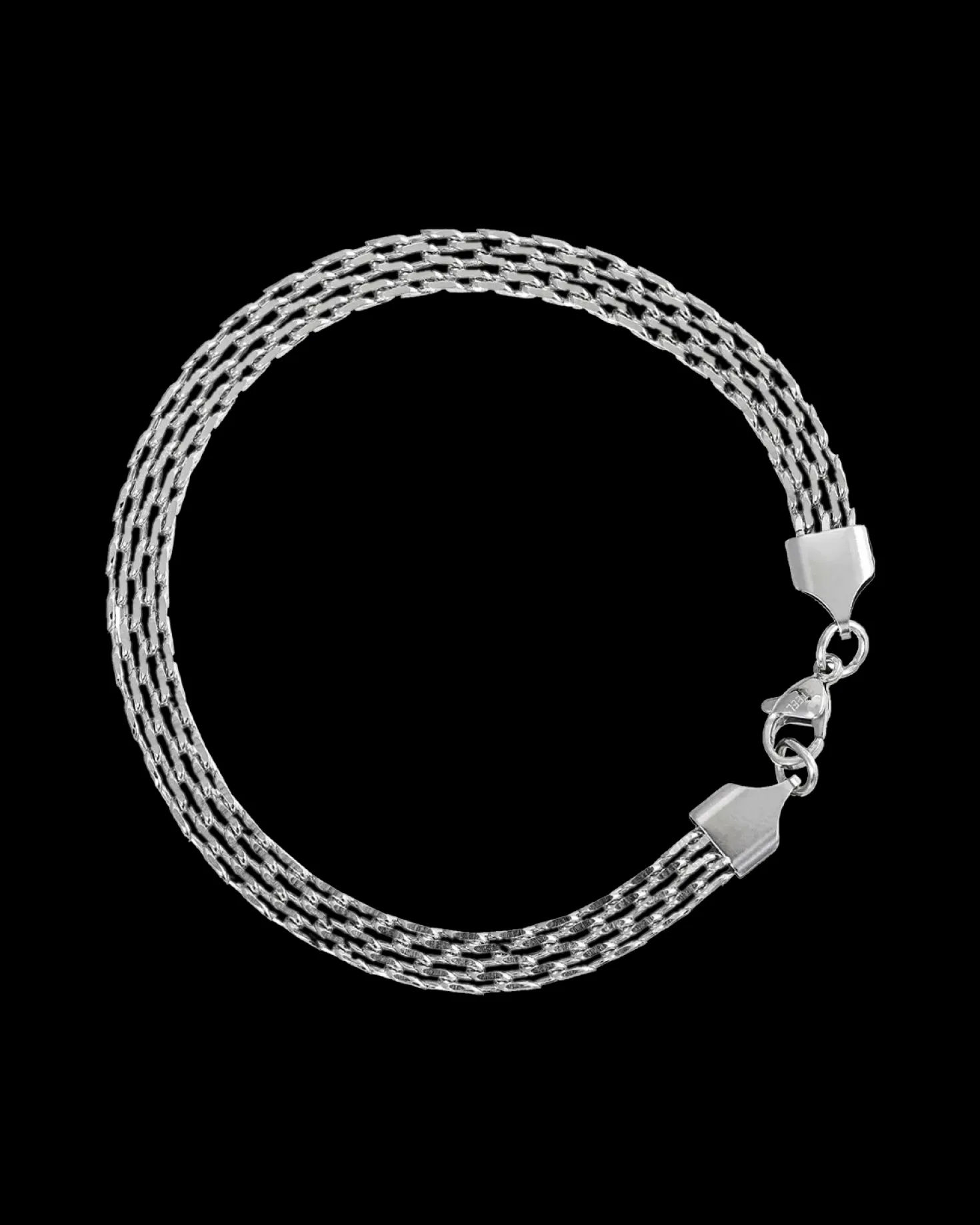 Braccialetto da uomo - Silver Mesh