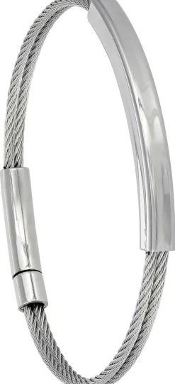 Braccialetto da uomo - Simple Steel
