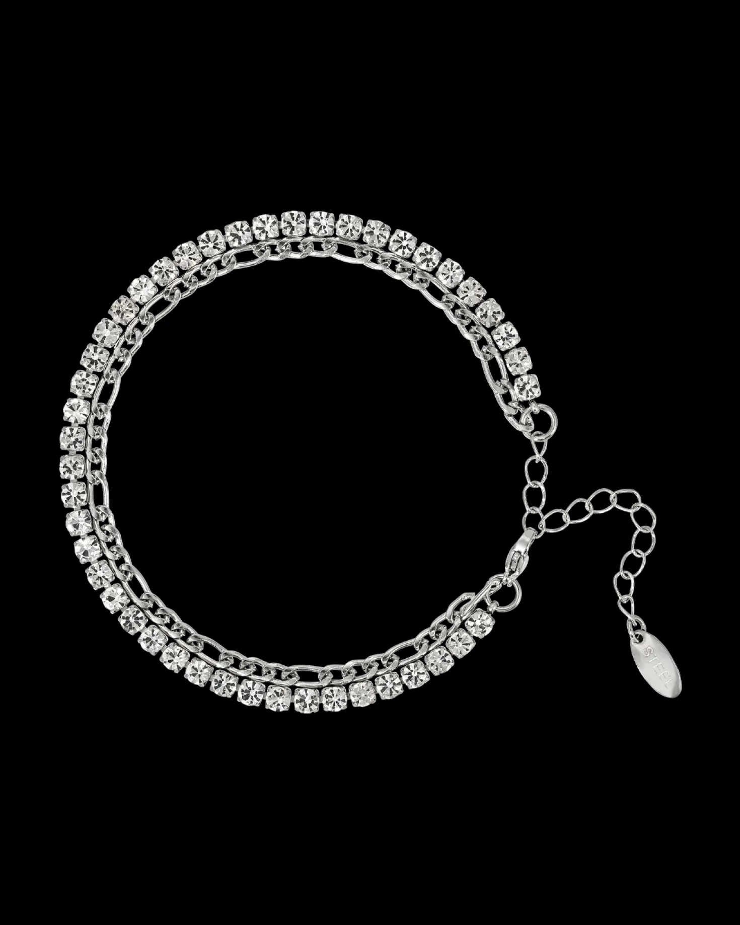 Braccialetto da uomo - Steel Sparkle