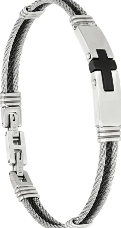 Braccialetto da uomo - Steel Cross