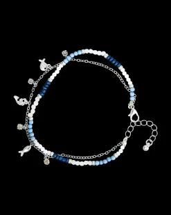 Cavigliera - Blue Beads