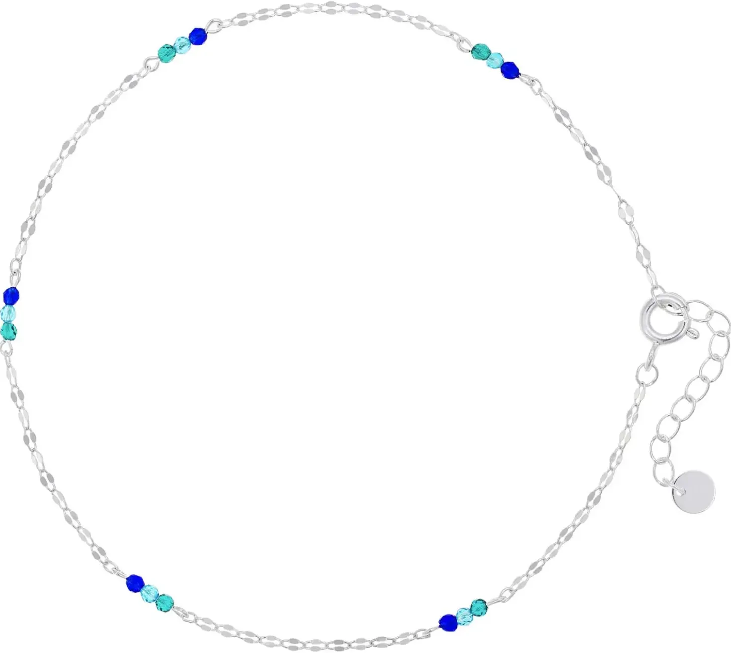 Cavigliera - Blue Sequins