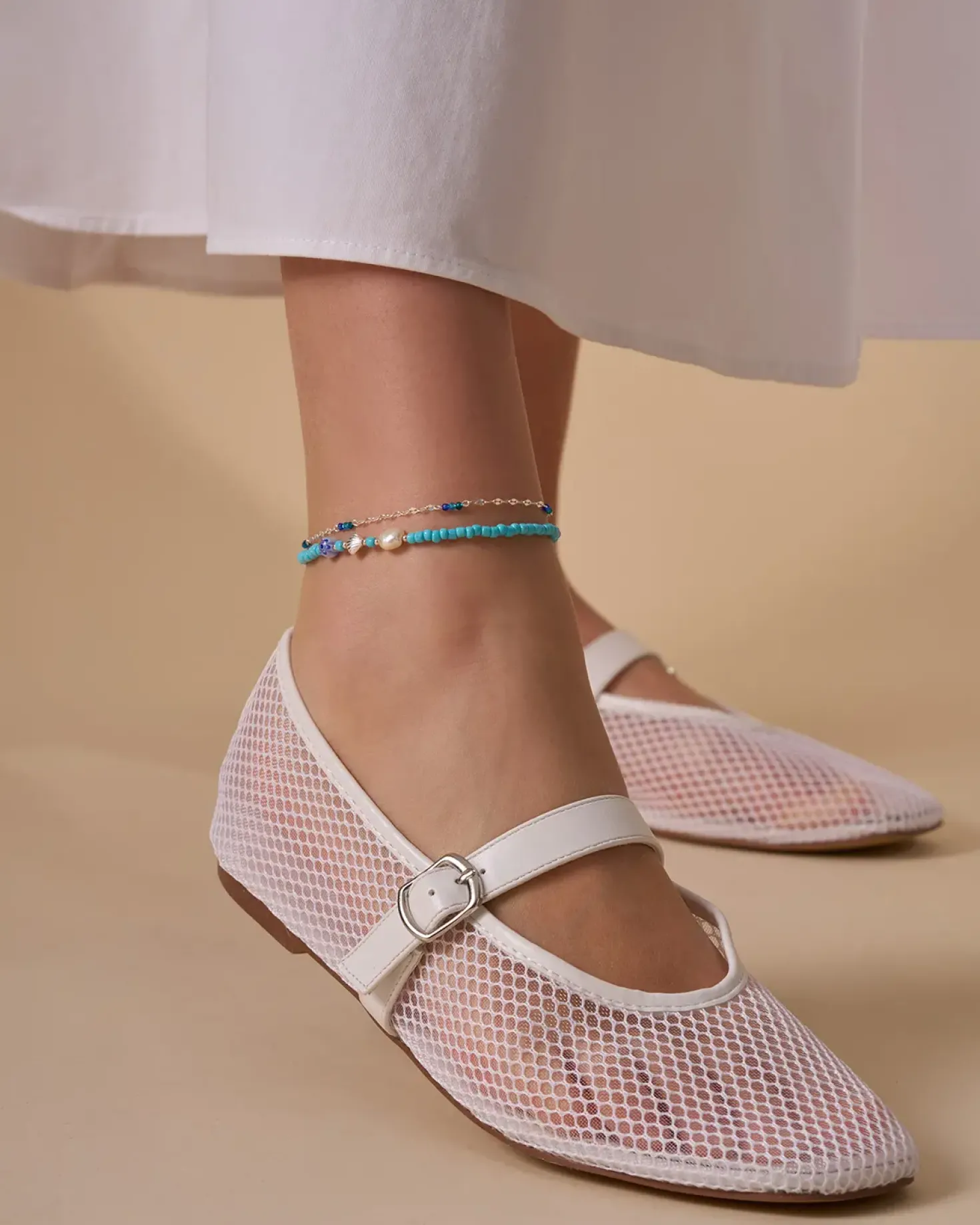 Cavigliera - Blue Sequins