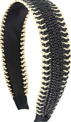 Cerchietto - Black Raffia