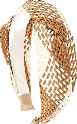 Cerchietto - Brown Raffia