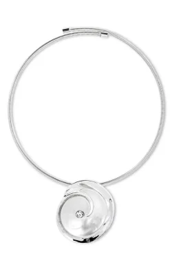 Choker - Silver Flower