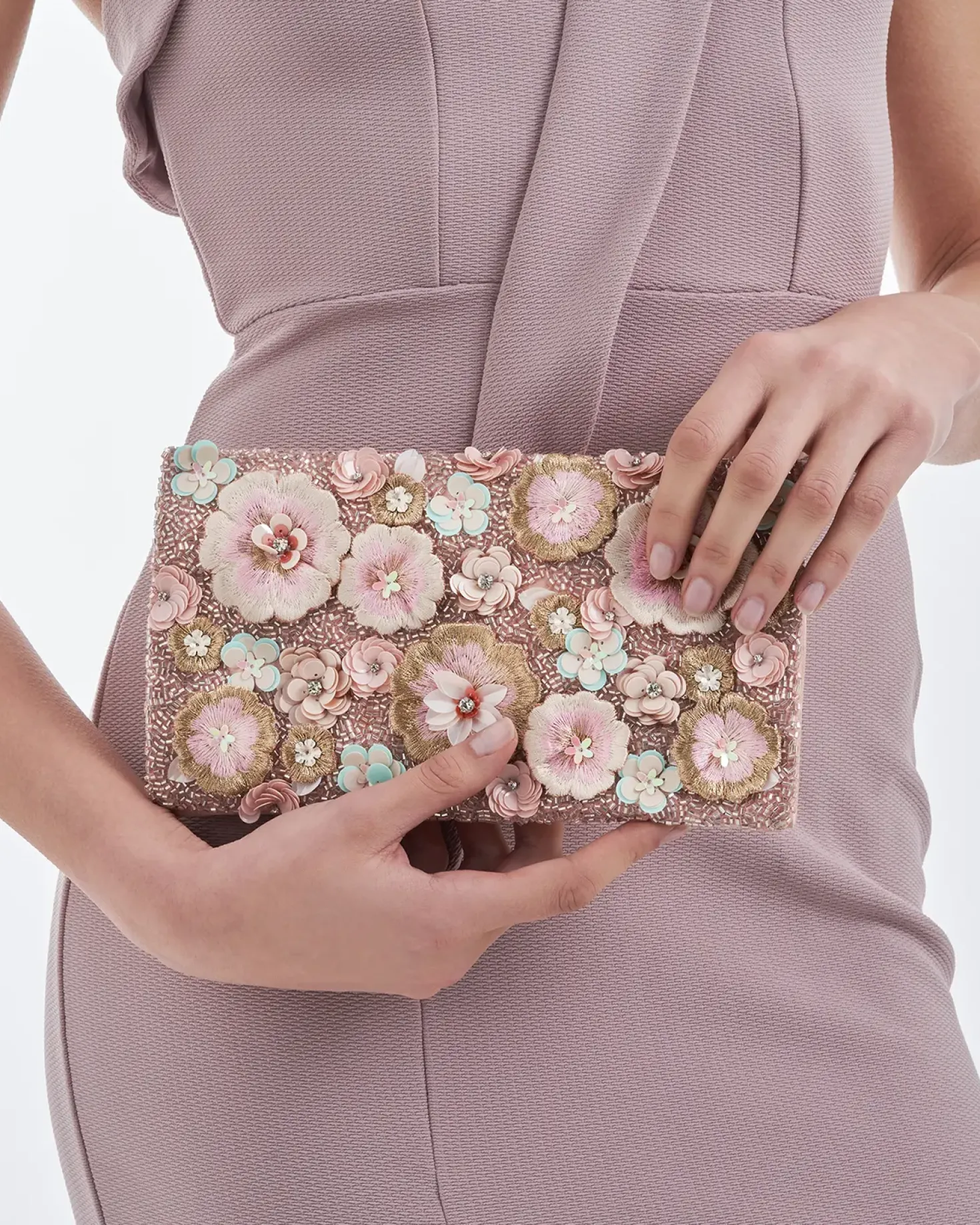 Clutch - Floral Pink