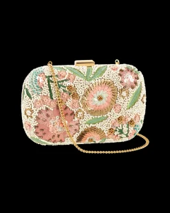 Clutch box - Beaded Blossom