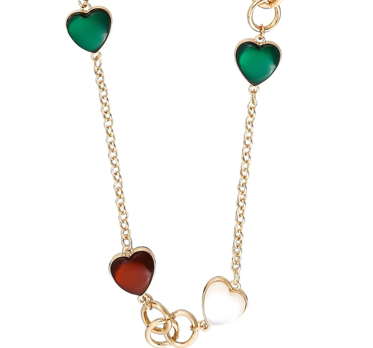 Collana - Emerald Hearts