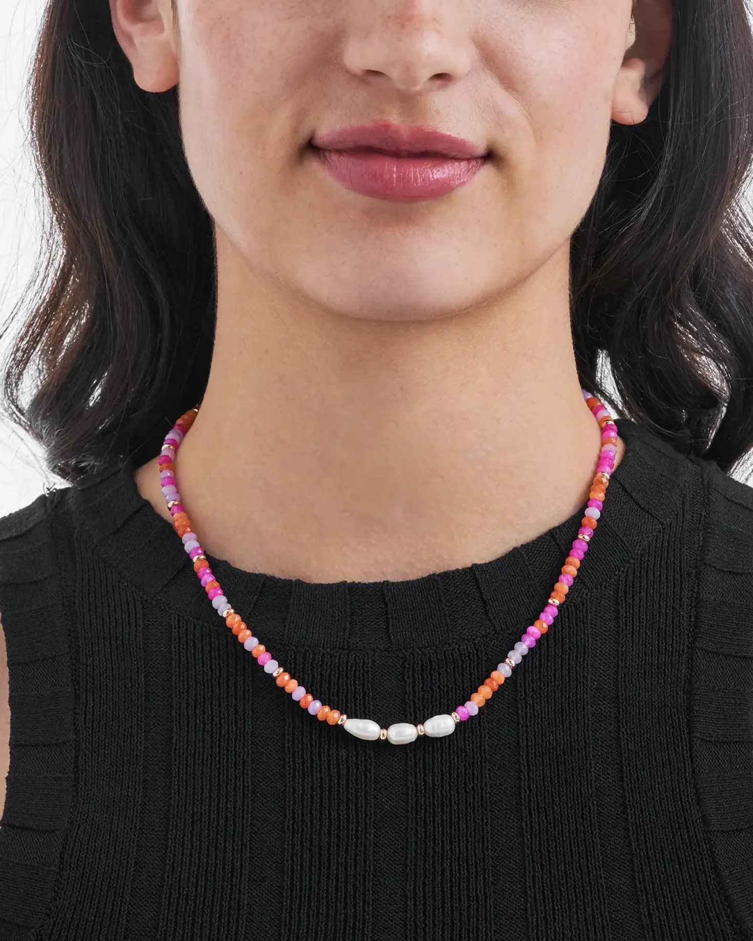 Collana - Pink Jade