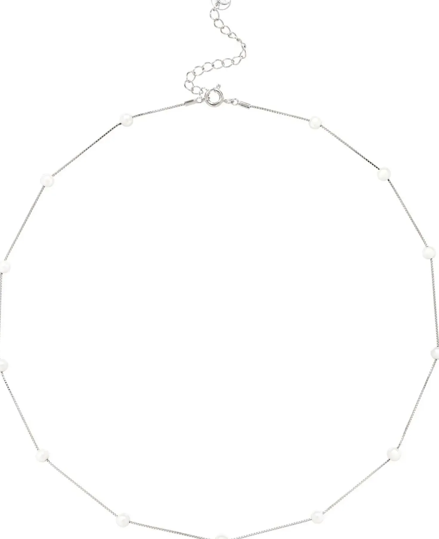 Collana - Rhodium Pearls