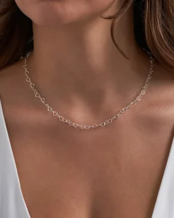 Collana - Silvery Hearts