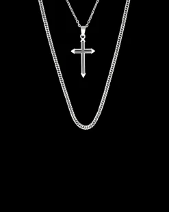 Collana da uomo - Black Crossed