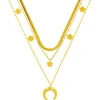 Collana stratificata - Golden Trio