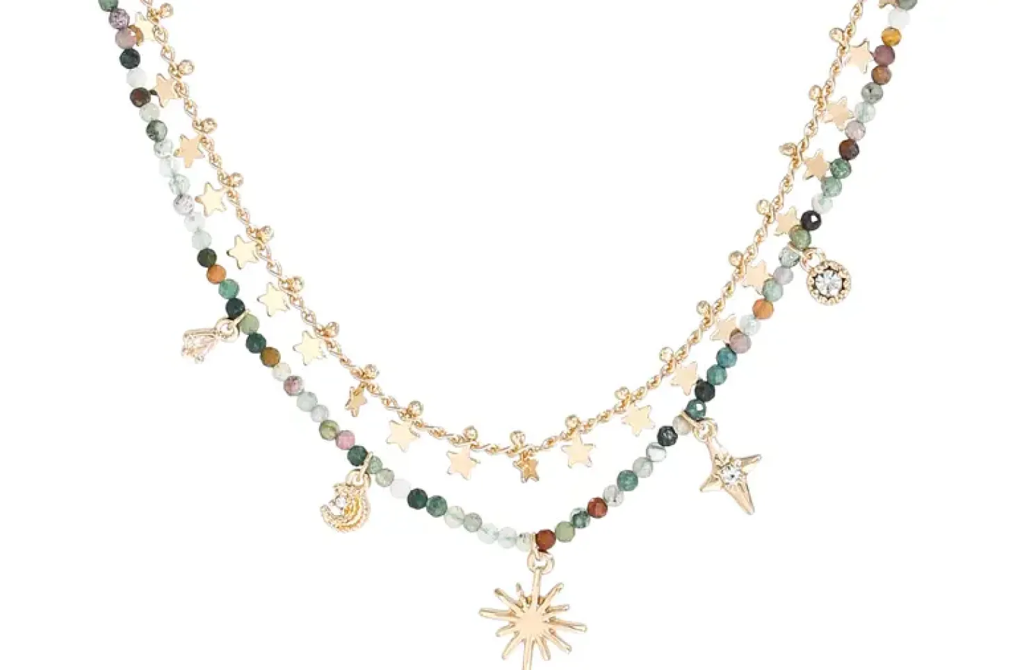 Collana stratificata - Agate Stars
