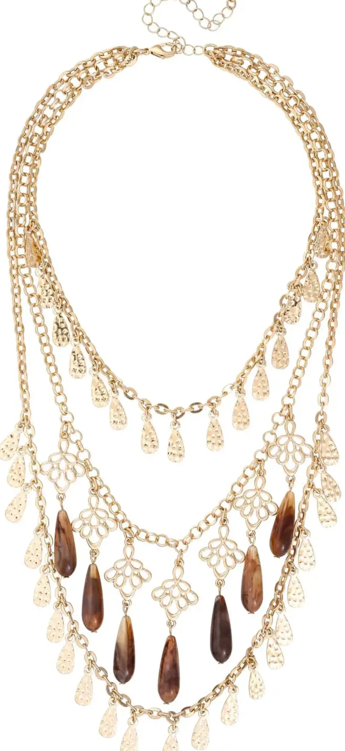 Collana stratificata - Brown Boho