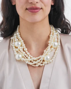 Collana stratificata - Chunky Pearls