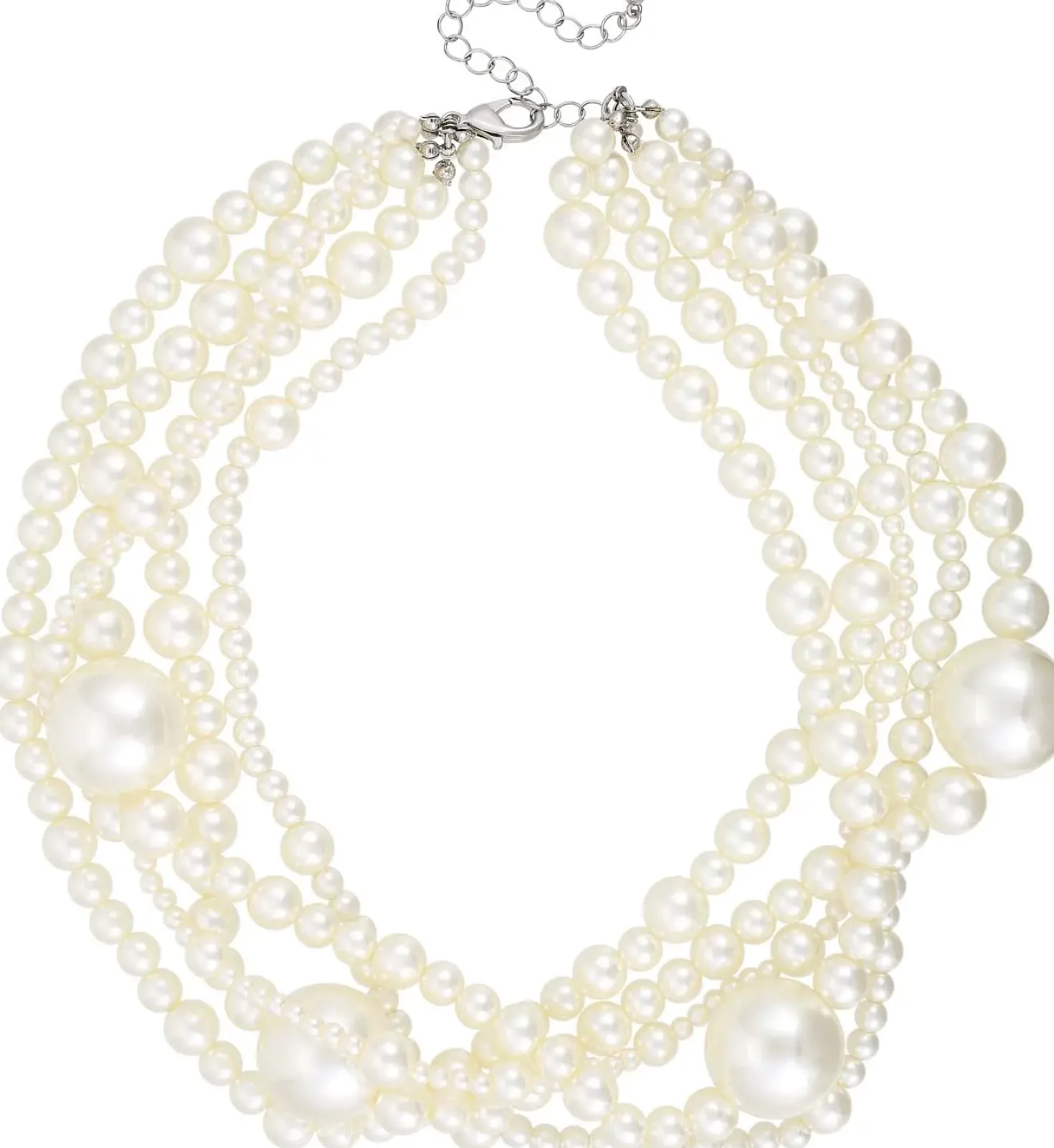 Collana stratificata - Chunky Pearls