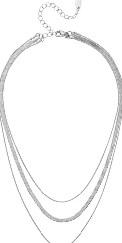 Collana stratificata - Classic Steel