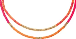 Collana stratificata - Coral Shine