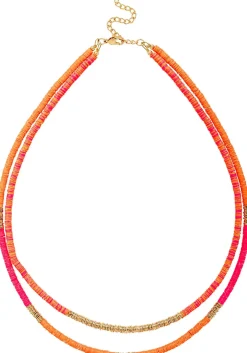 Collana stratificata - Coral Shine
