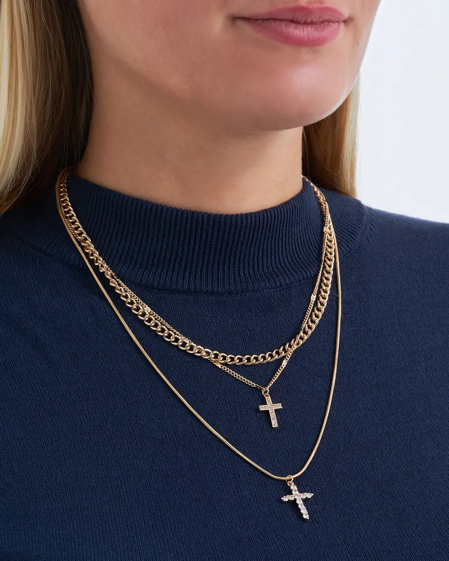 Collana stratificata - Double Cross