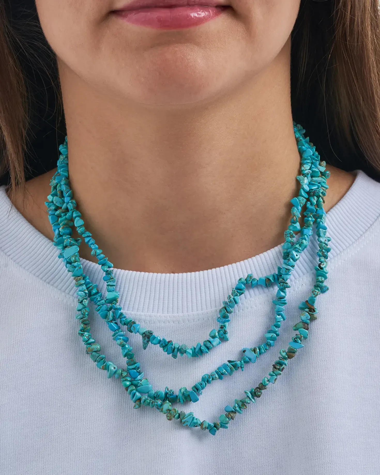 Collana stratificata - Edgy Turquoise