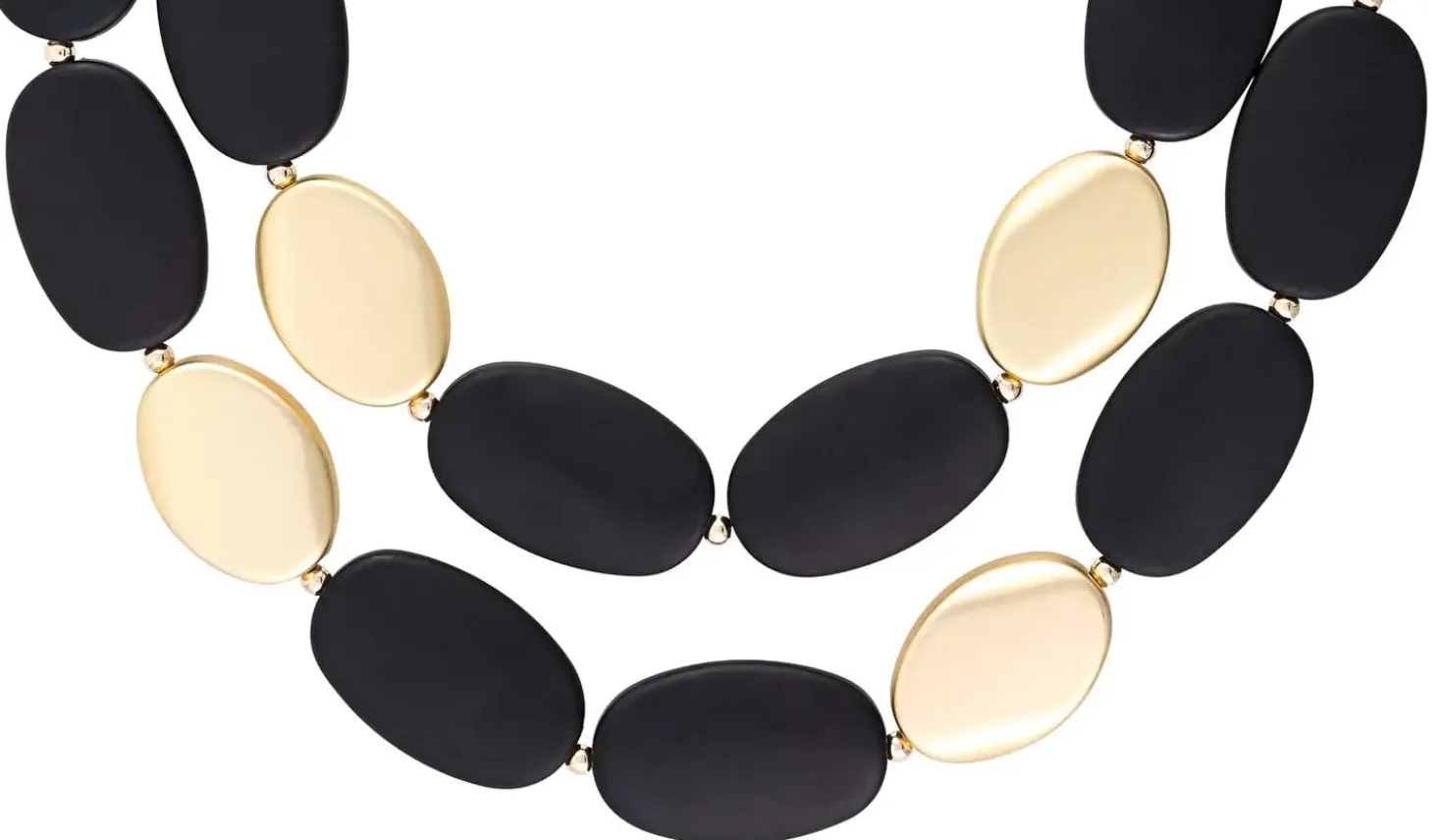 Collana stratificata - Elegant Black
