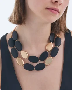 Collana stratificata - Elegant Black