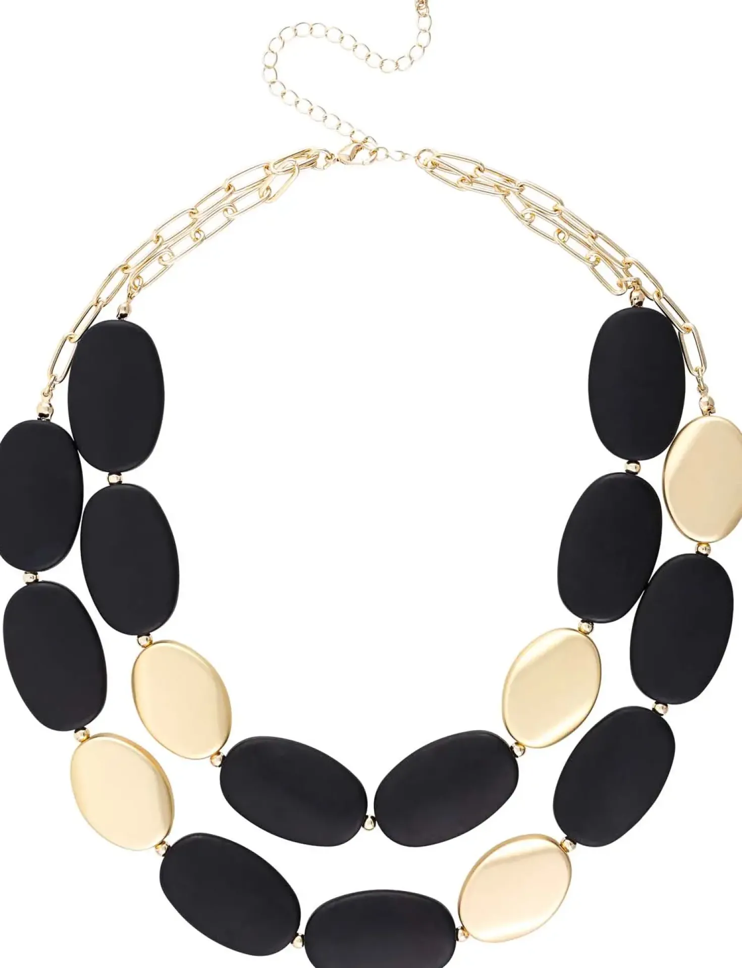 Collana stratificata - Elegant Black