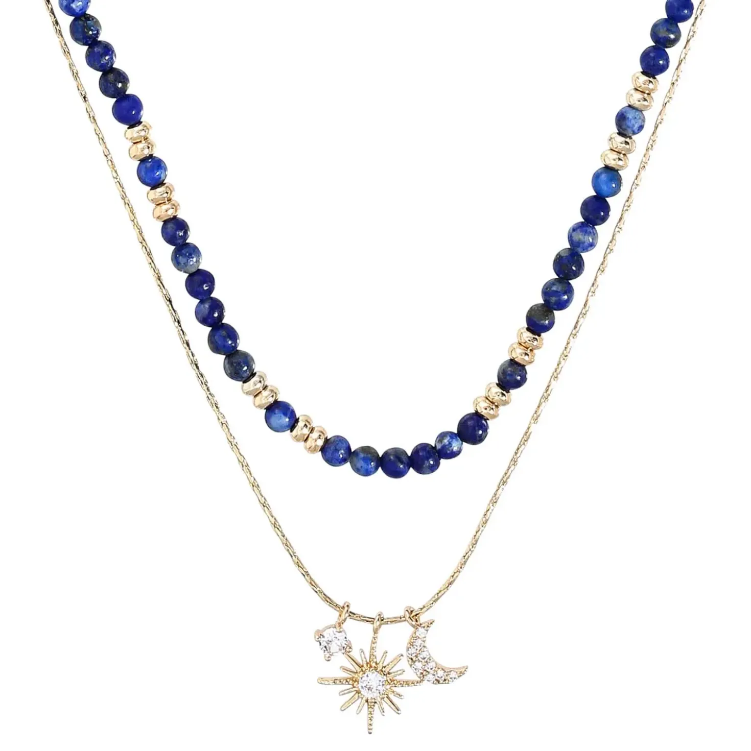Collana stratificata - Fine Blue